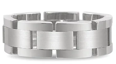 14K or 18K White Gold Flexible Ring