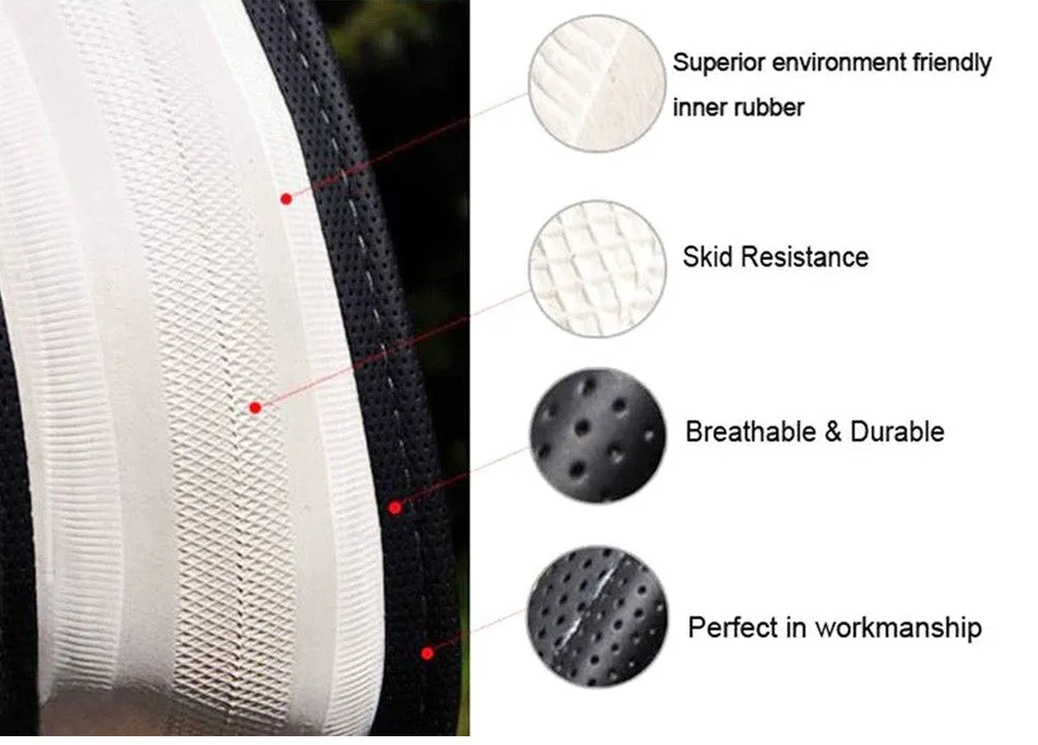 Breathable Skidproof Car Steering Wheel Cover - Black,Gray,Red