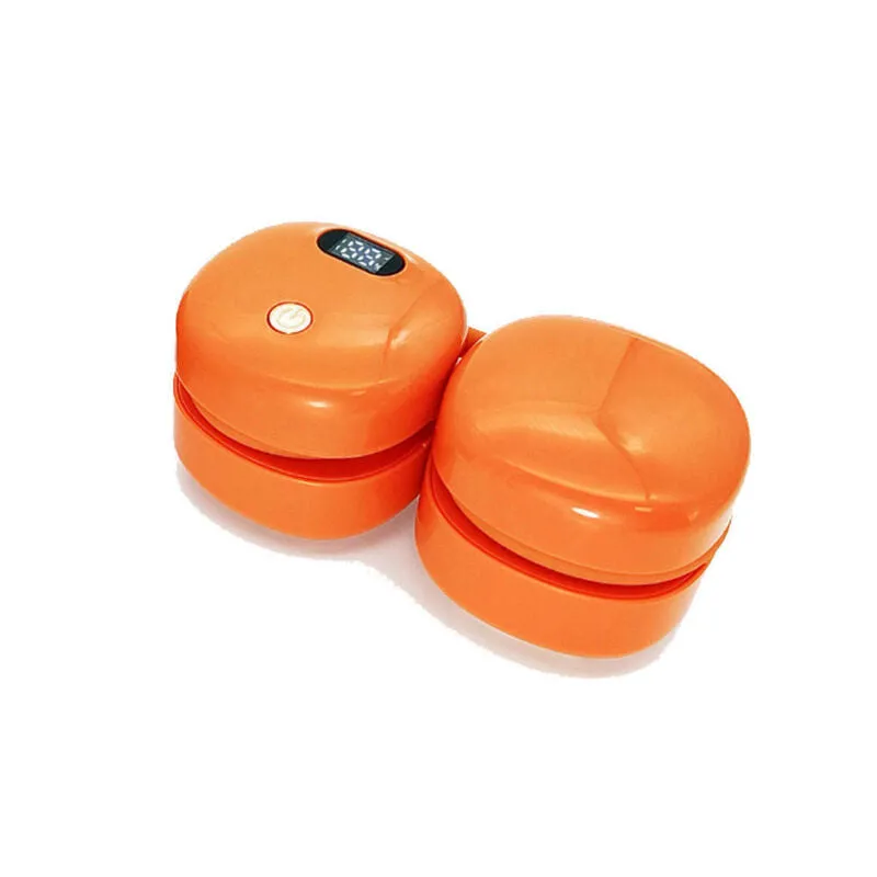 Color: ORANGE - Wind Maker Stylish Foldable Neck Fan