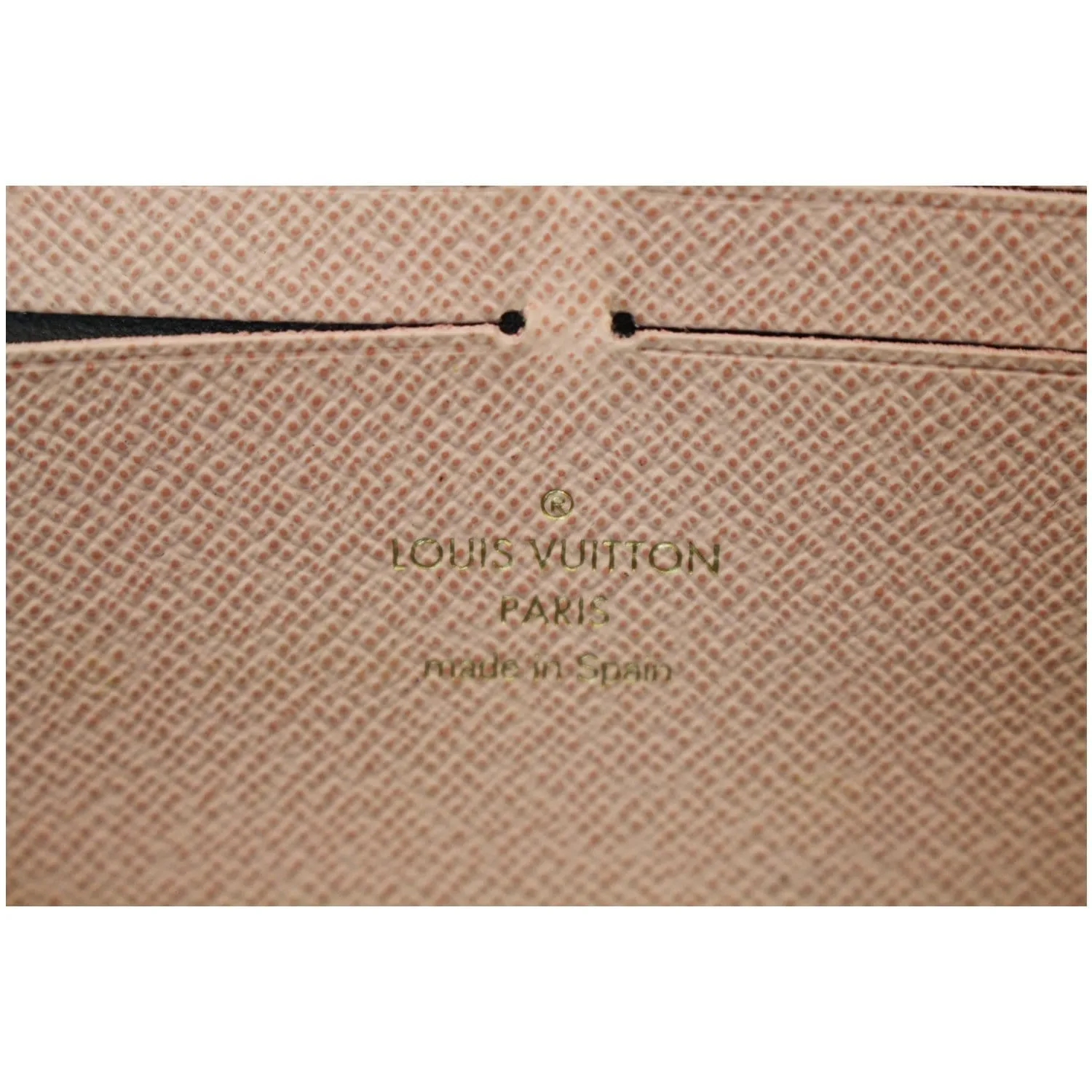 LOUIS VUITTON Clemence Monogram Canvas Wallet Brown