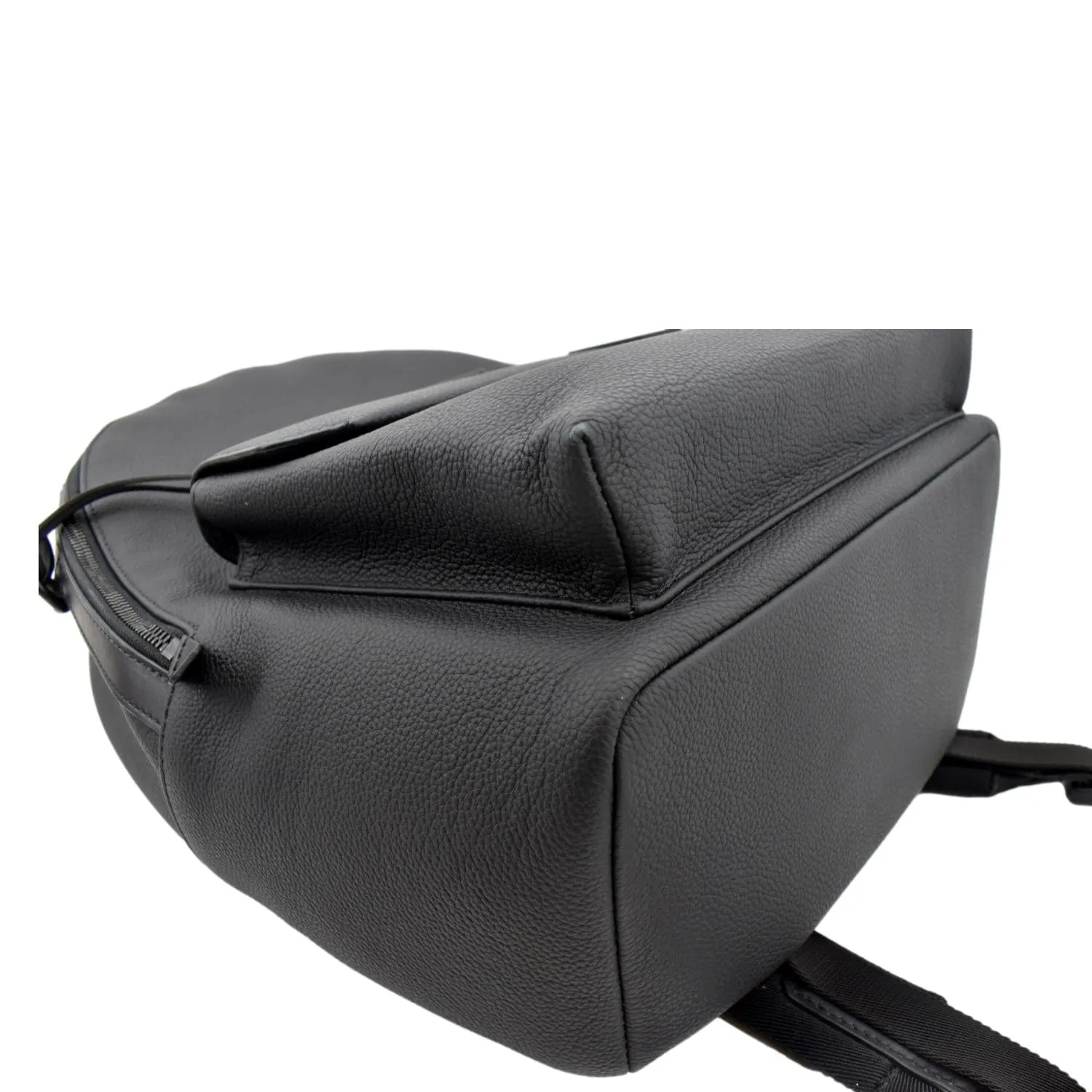 LOUIS VUITTON Takeoff Aerogram Grained Calf Leather Backpack Black