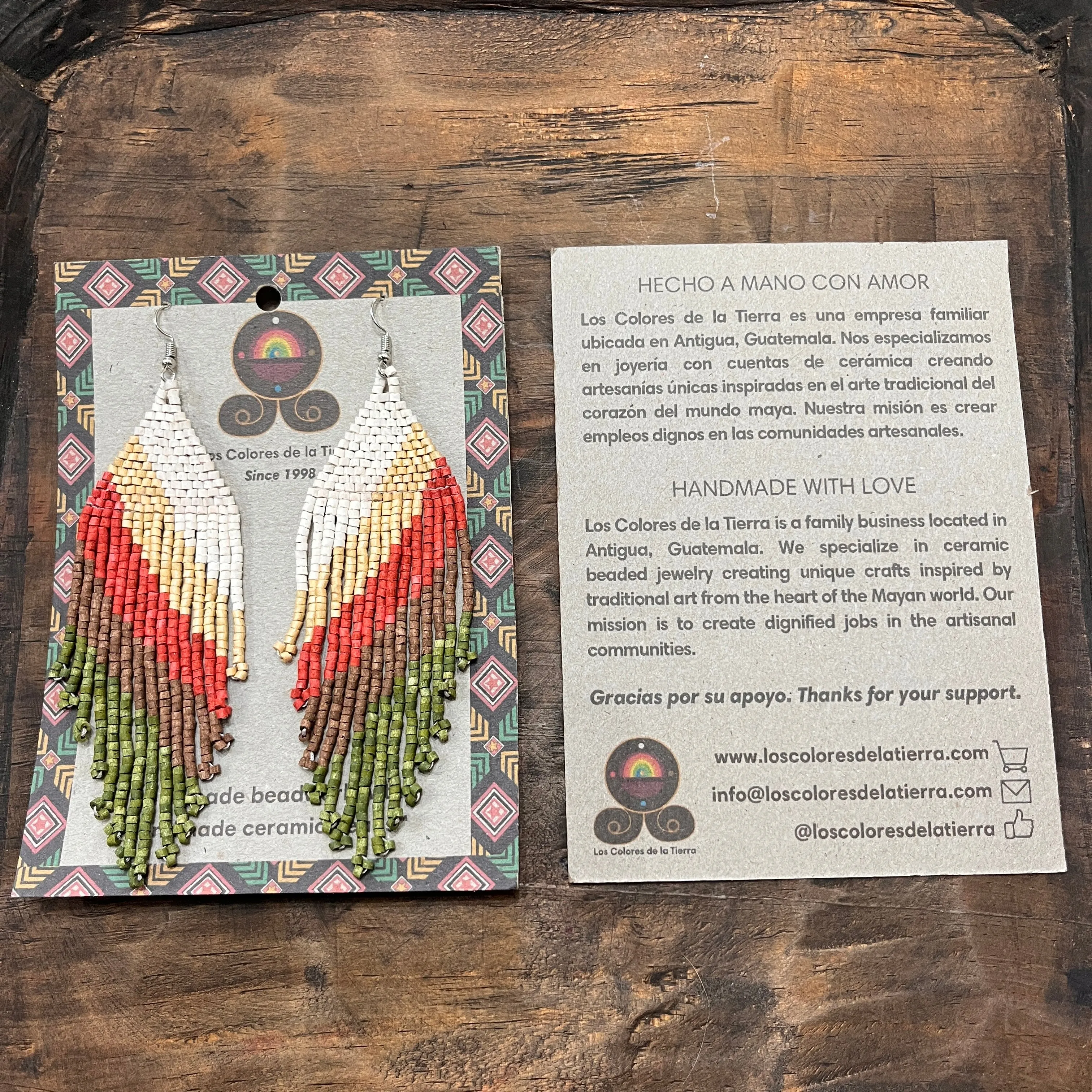 Natural Stone Earrings in Symmetrical Design