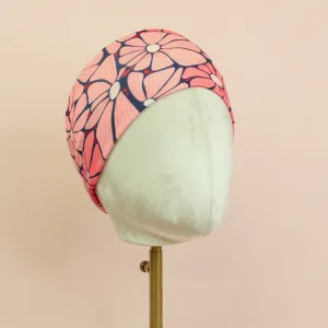 Retro Pink Flower Stretch Headband