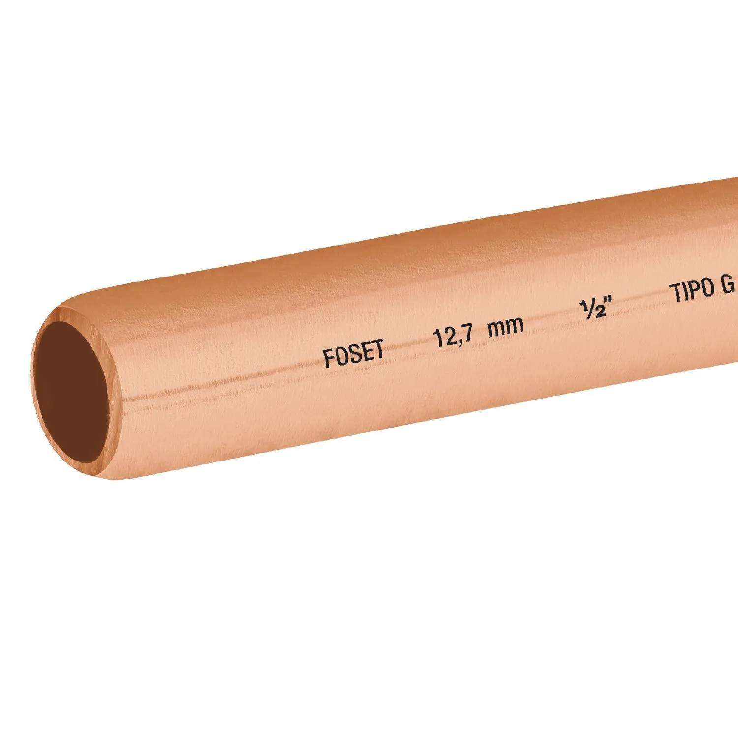 Rollo de 15 m de tubo flexible de cobre de 1/2', Foset 48158
