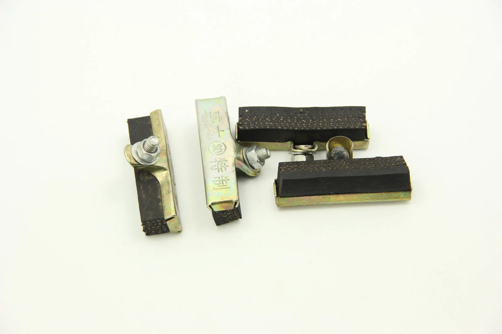 Vintage 50mm Brake Shoes Pads English Bike Rod Rims Only Strong Friction 4pc